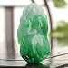 Perfect Gift - High Quality Chayote (Fruit in Buddhas Palm Shape) with Monkey Pendant (Jade A) (2493)