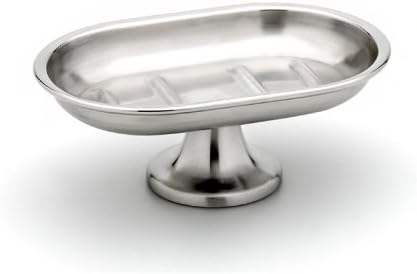 StainlessLUX 71107 Pedestal Stainless Steel Soap Dish - Quality Bath Accessory for Your Home