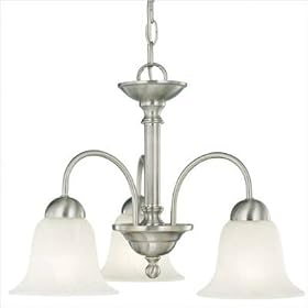 Riva Chandelier in Brushed Nickel