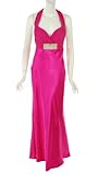Betsy & Adam Halter Gown Hot Pink 10 Betsy & Adam Halter Gown Hot Pink 10