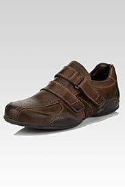Leather Twin Riptape Strap Trainers