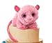 Plush Brightly Colored Pink Tarsier 8
