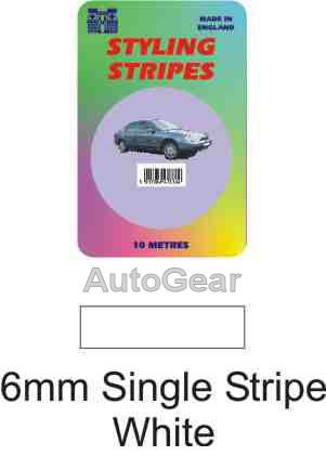 6mm Single White 10 Metres Car Van Bike Caravan 