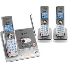 AT&T SL82318 DECT 6.0 Digital Three Handset Answering System (Silver/Gray)