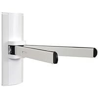 VideoSecu DVD DVR VCR Wall Mount Bracket DSS Receiver Cable Box Wall Holder with Adjustable Arm - White Color MDVD02W A33