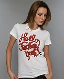 Hellz Bellz The Hellz F*ckin Yeah T-shirt in White,T-shirts for Women