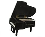 Grand Piano Black Personalized Christmas Ornament