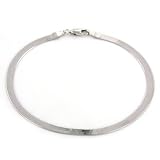 14K Gold 3.5mm Herringbone Bracelet 8