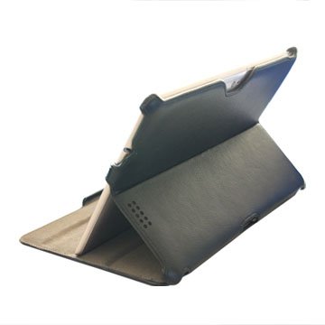 Poetic(TM) StandBook Stand Leather Case with Angle Adjustable for Asus Eee Pad Prime TF201 Black