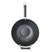 Kitchen Craft Pure Oriental Wok Carbon Steel Non-Stick, 35.5 cm