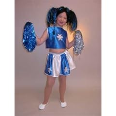 128/140 Cheerleader blau/wei�
