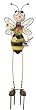 Gardener Bee Man Garden Stake Statuary and Bee Tree Twirly Wind Spinner