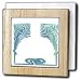 TNMPastPerfect Art - Art Nouveau Feather Border - Tile Napkin Holders