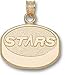 Dallas Stars Solid 14K Gold ''STARS'' Puck Pendant