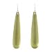ALEXIS BITTAR LUCITE- Pale Olive Long Teardrop Earring