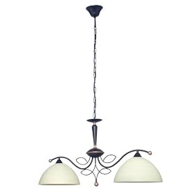 Eglo 89134A Beluga, Antique Brown Champagne, 2-Light Pendant Light Fixture by Eglo