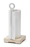 Legnoart RULLO Paper Towel Holder, Bamboo and Stainless Steel, Designed by Bjorn Blisse