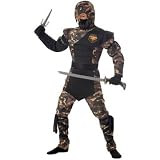 California Costume Camouflage Special Ops Ninja Costume (Weapon/Gloves/Socks not included)