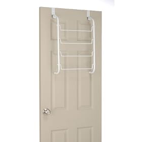 Whitmor  6023-529  Over The Door Towel Rack, White