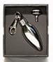 Outer Rebel Fashion Flasks & Smoking Accessories- 1 oz. Christmas Lighbulb Shaped Stainless Steel Mini-Flask Giftset with Funnel and Clip