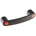 Elesa EBP.B Glass-Fibre Reinforced Polyamide Bridge Pull Handle, Matte Finish, 5/16"-18 Threaded Holes, Oval Grip, 4-39/64" Center to Center, 1-17/32" Projection (Pack of 1)