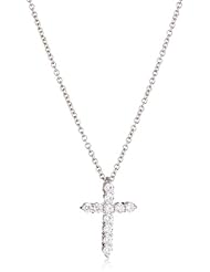 Myia Passiello "Timeless" Swarovski Zirconia Cross Pendant Necklace