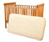 Deluxe Organic Innerspring Cotton & Wool Crib Mattress