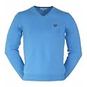 Lyle & Scott Green Eagle Cotton V-Neck Jumper JE760C02