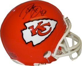 Dwayne Bowe Autographed/Hand Signed Kansas City Chiefs Replica Mini Helmet