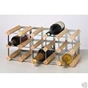 Brand New 15 Bottle Wood and Metal Wine Rack by RTA