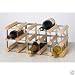 RTA Wine Rack 15 Bottle Wood and Metal Kit