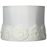 Creme Crochet Flower Drum Shade 13x14x10 (Spider)