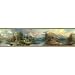 The Wallpaper Company 6.83 In. H Earth Tone Scenic Campground Border WC1280585