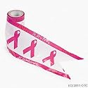 Plastic Pink Ribbon Breast Cancer Awareness Streamers