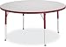 Jonti-Craft 6468JCE119 Kydz Activity Table - Round - 42 Inch Diameter, 15-24 Inch Height - Gray/Green