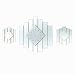 Sporting Goods : Clear Mirror Wall Clock 3-pc Matching Set