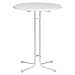 MFG 401470 Stehbiertisch / Stahlrohrgestell wei�, leicht mamoriert, TUV-Sevelitplatte / � 70 x 110 cm klappbar