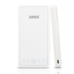 Anker Astro3E 10000mAh External Battery Pack High Capacity Power Bank Charger (Dual 5V 3A USB Output) for Smart Phones, Android Phones, PS Vita, GoPro; iPad mini, [4 cellphone connectors included, 0.6 inch slim design, customized for Apple & Android Devices]