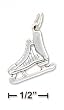 Sterling Silver 3d Antiqued Hockey Ice Skate Charm
