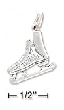 Sterling Silver 3d Antiqued Hockey Ice Skate Charm - JewelryWeb
