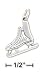 Sterling Silver 3d Antiqued Hockey Ice Skate Charm - JewelryWeb