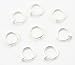 316L Surgical Steel 8 Silver Fake Body Piercing Ear Nose Lip Ring Earrings Gothic Punk Jewelry