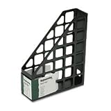 Techfile Plastic Magazine File, Use Horizontally or Vertically, Black ELD45406