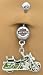 Belly Navel body jewelry piercing bar Motorcycle Dangle Ring
