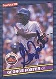 George Foster, New York Mets Autographed Card
