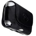 Black Horizontal Leather Case Holster for Blackberry Bold 9000 (with Belt Clip)