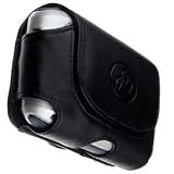 Apple iPhone 4GB 8GB Black Horizontal Leather Pouch Case With Belt Clip