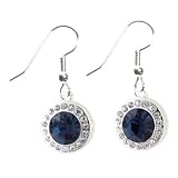 4.5 Ct Sapphire CZ Silver Earrings