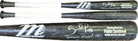 Pablo Sandoval Autographed / Signed 2010 Game Used Cracked Marucci Black San Francisco Giants Bat