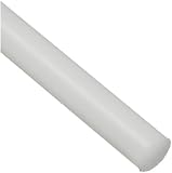 Nylon 6/6 Round Rod, FDA Compliant, Natural, 1" OD, 12" Length